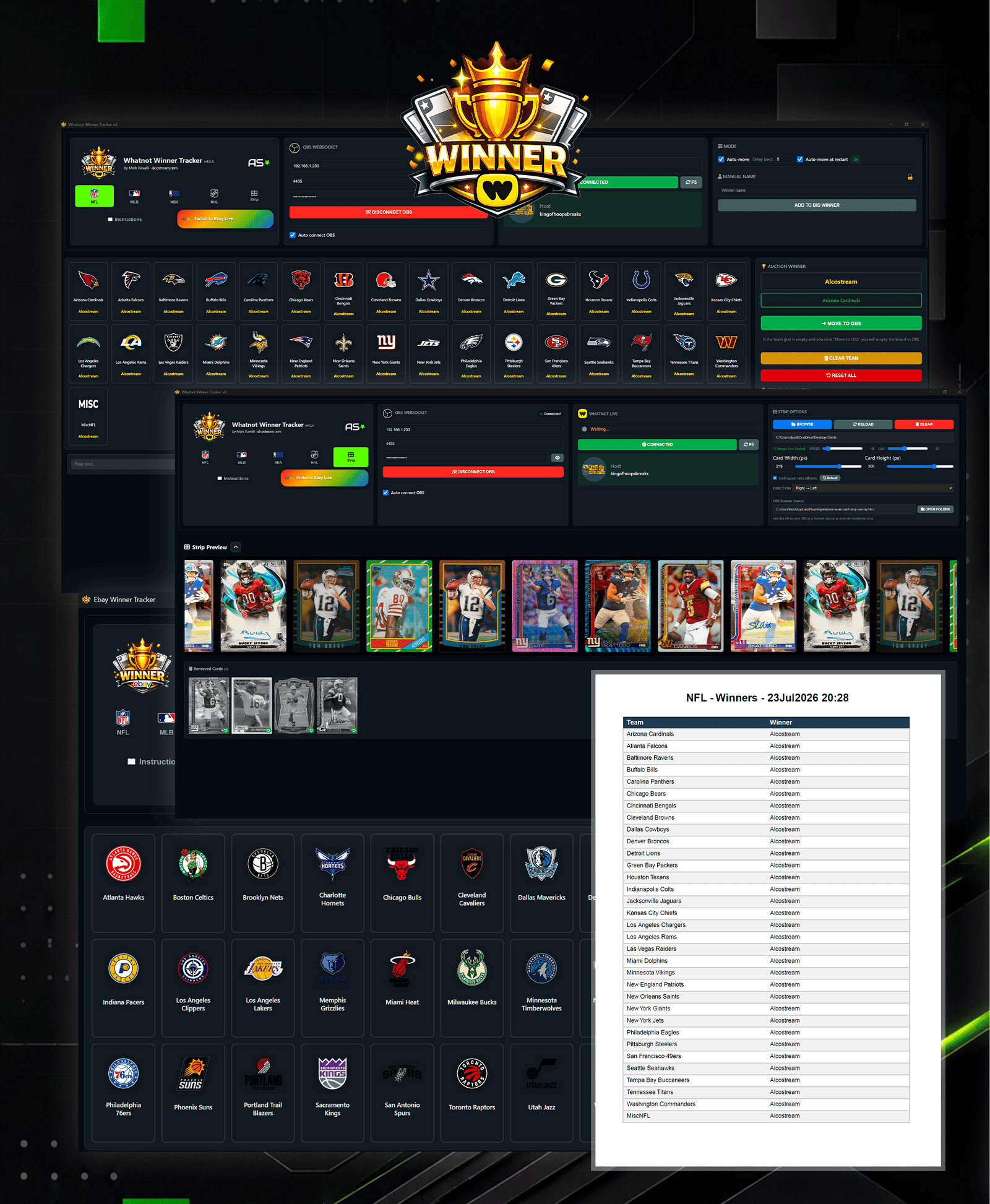 Whatnot Winner Tracker